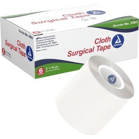 DYNAREX Dynarex Cloth Surgical Tape, 2inW x 10 yards, Pack of 72 3563